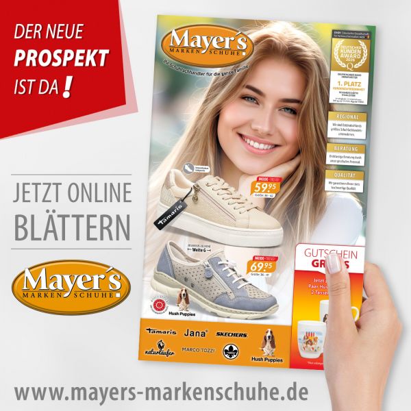 Der neue Prospekt von Mayer's Markenschuhe ist da!