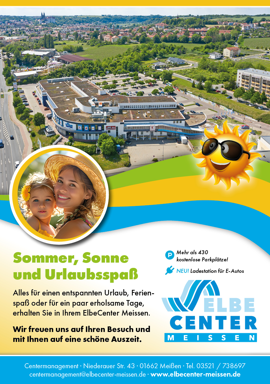 Sommer, Sonne und Urlaubsspaß im ElbeCenter Meißen